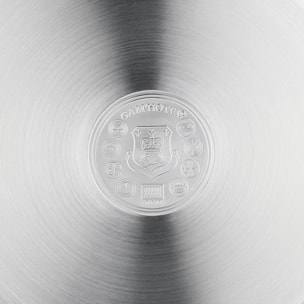 Poêle inox 24x5,5cm induction