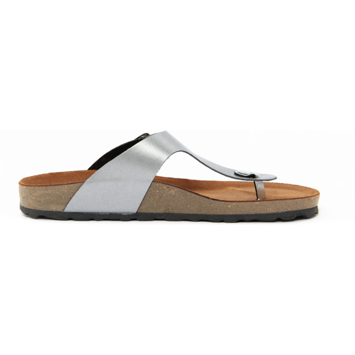 Sandalo flat Donna colore Grigio