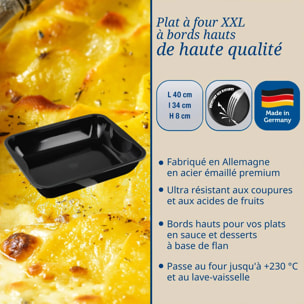 Plat à four XXL à bords hauts Dr Oetker Back-Idee Kreativ