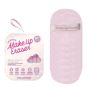 Silver Infused - 7-Day Set - Serviette Démaquillante Réutilisable x7