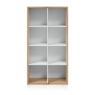 Estantería Dess Blanco Artik (Blanco Mate) - Roble Nodi