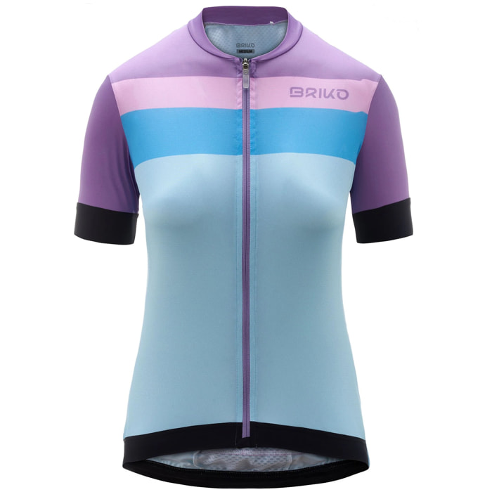 Briko - Maglie gioco, Donna, Blue - Jerseyka Stripe Lady