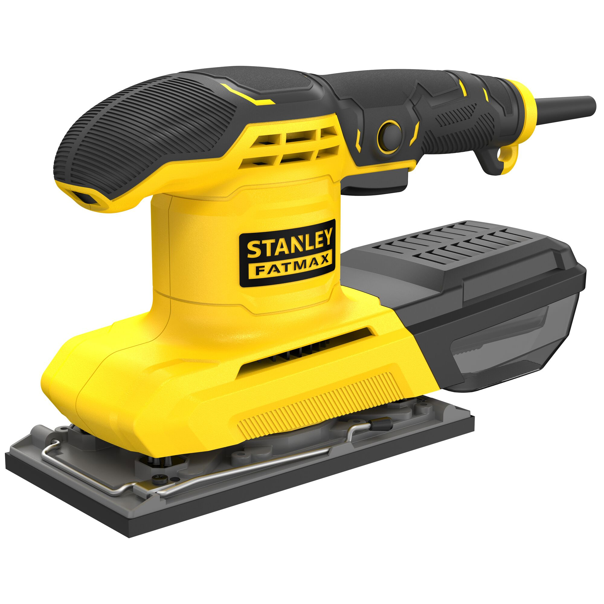 Ponceuse Vibrante Tiers de Feuille Filaire STANLEY FATMAX FMEW214K-QS Moteur 280W avec 1 Abrasif et Collecteur de Poussières