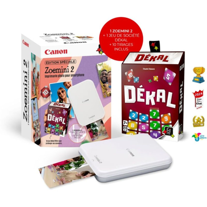 Imprimante photo portable CANON KIT Zoemini 2 summer 2026
