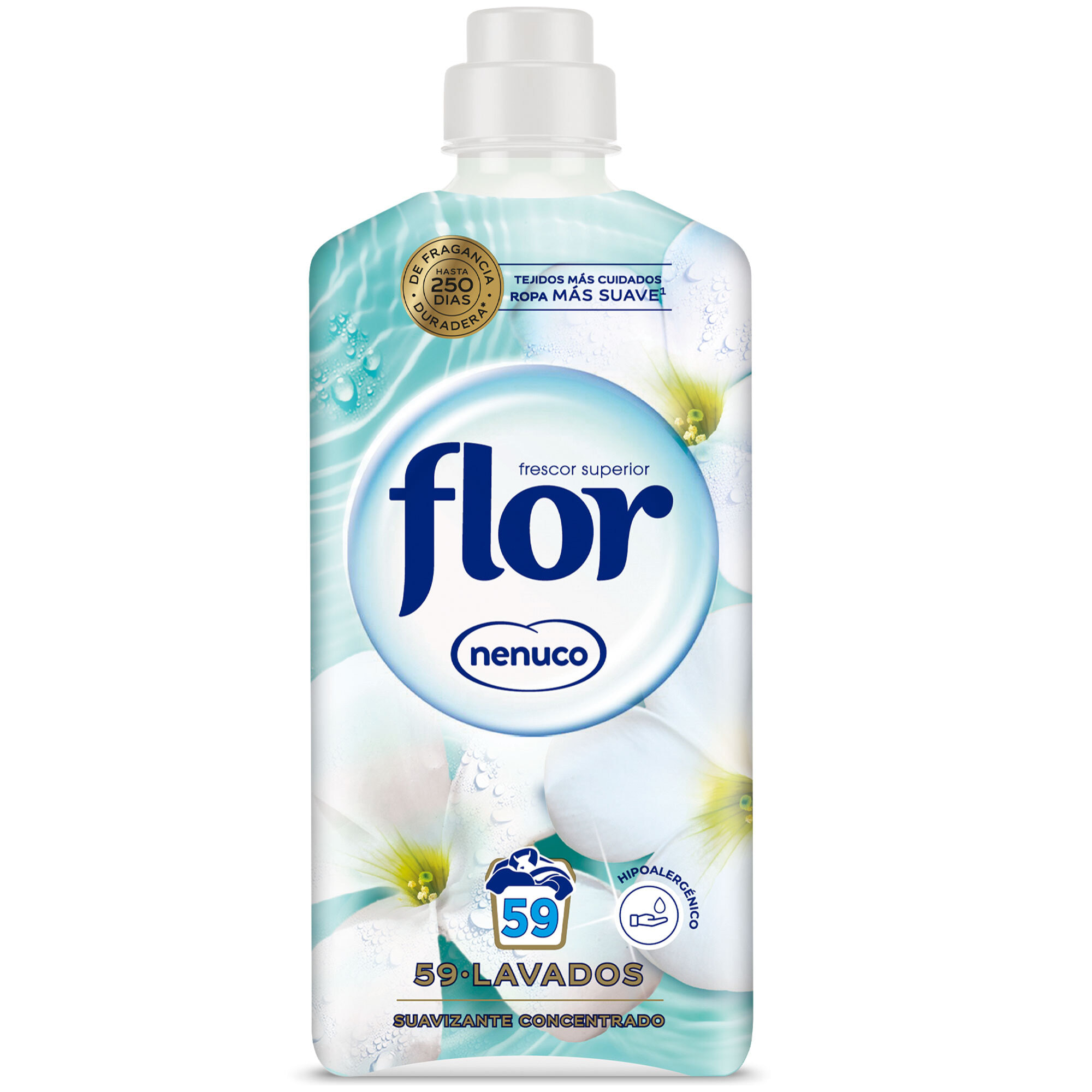 Flor Nenuco Suavizante Concentrado para la ropa 236 lavados (4botellas x 59 dosis)