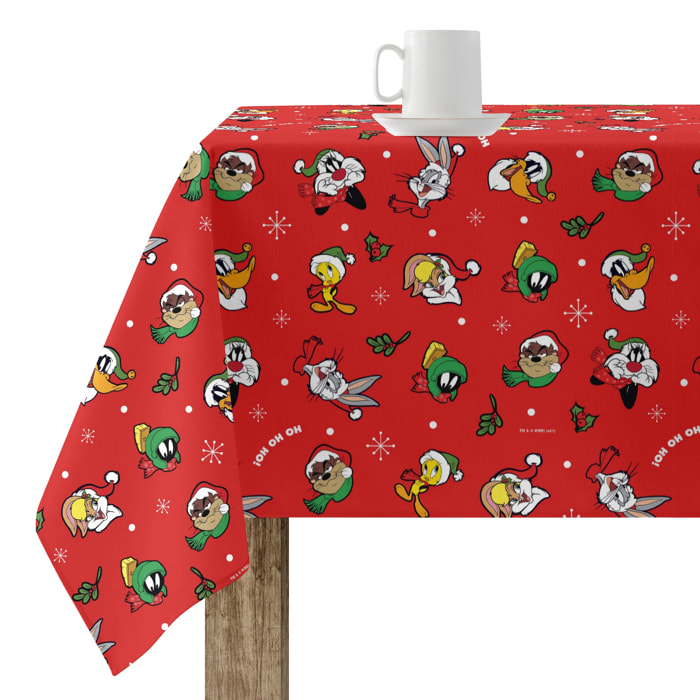 Nappe en résine Anti-tâches Toucher Plastifié Looney Tunes Christmas 01