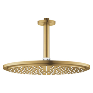 Ensemble douche de tête et bras plafond 142 mm, 1 jet - Cool Sunrise brossé