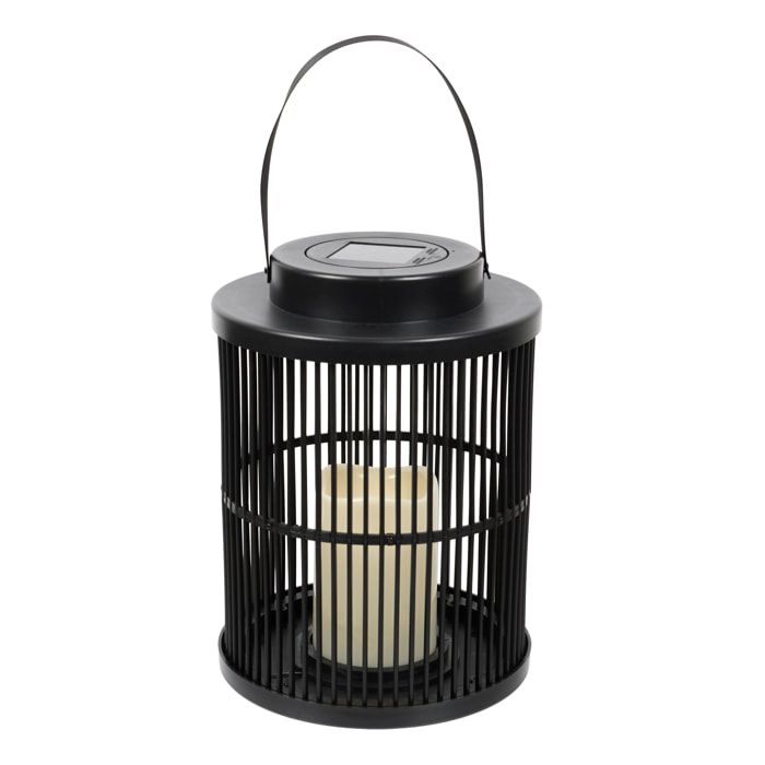 LANTERNE SOLAIRE EFFET BOUGIE H25CM