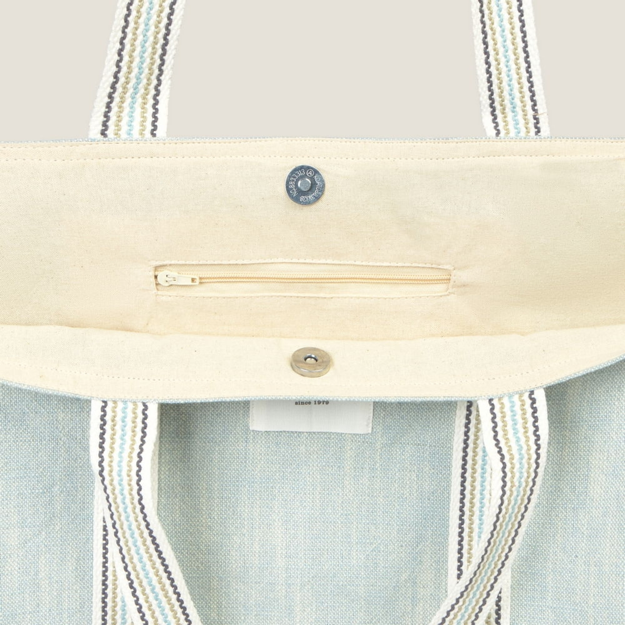 Bolso de playa de algodón Rachel color azul 100% Algodón