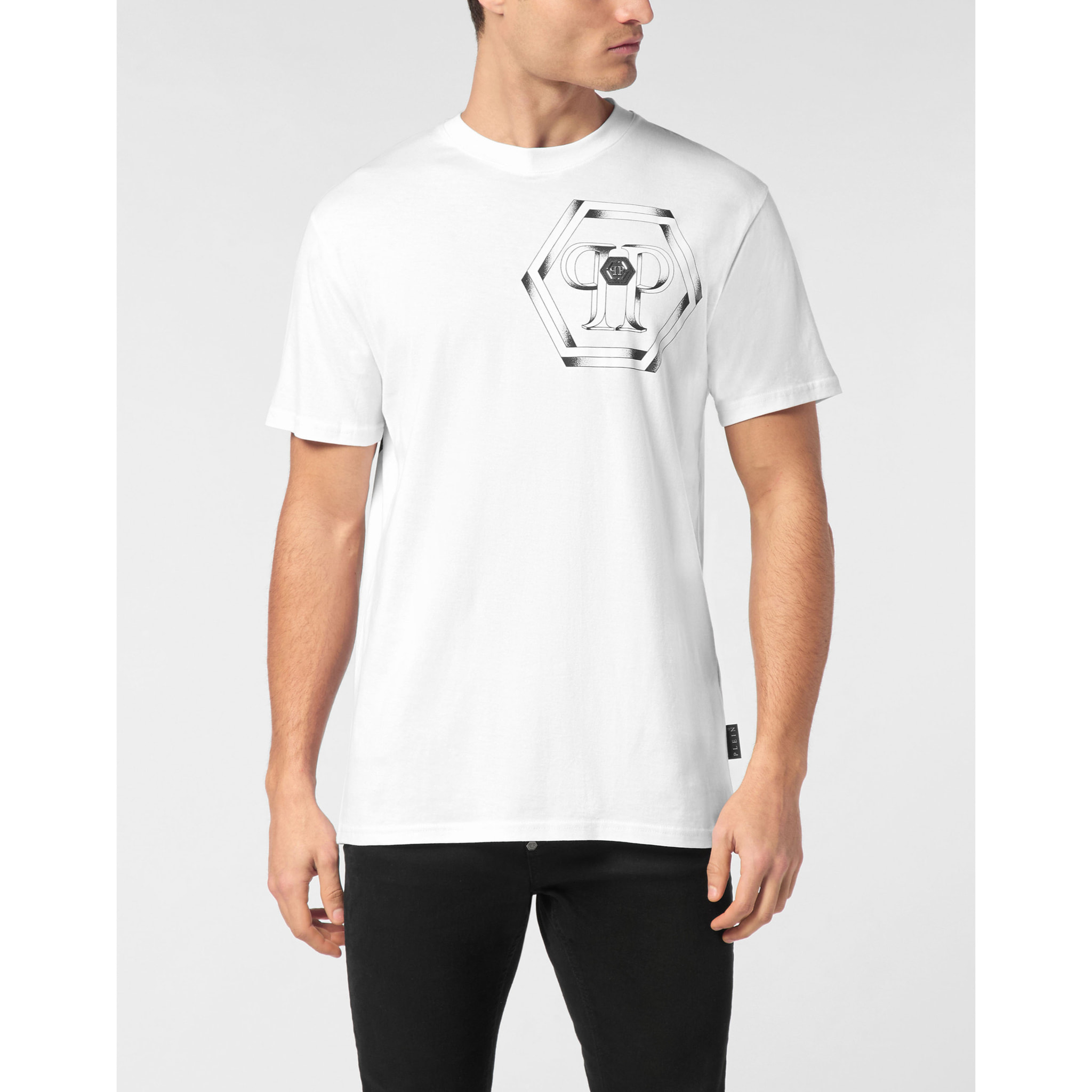 PHILIPP PLEIN T-Shirt Round Neck HEXAGON
