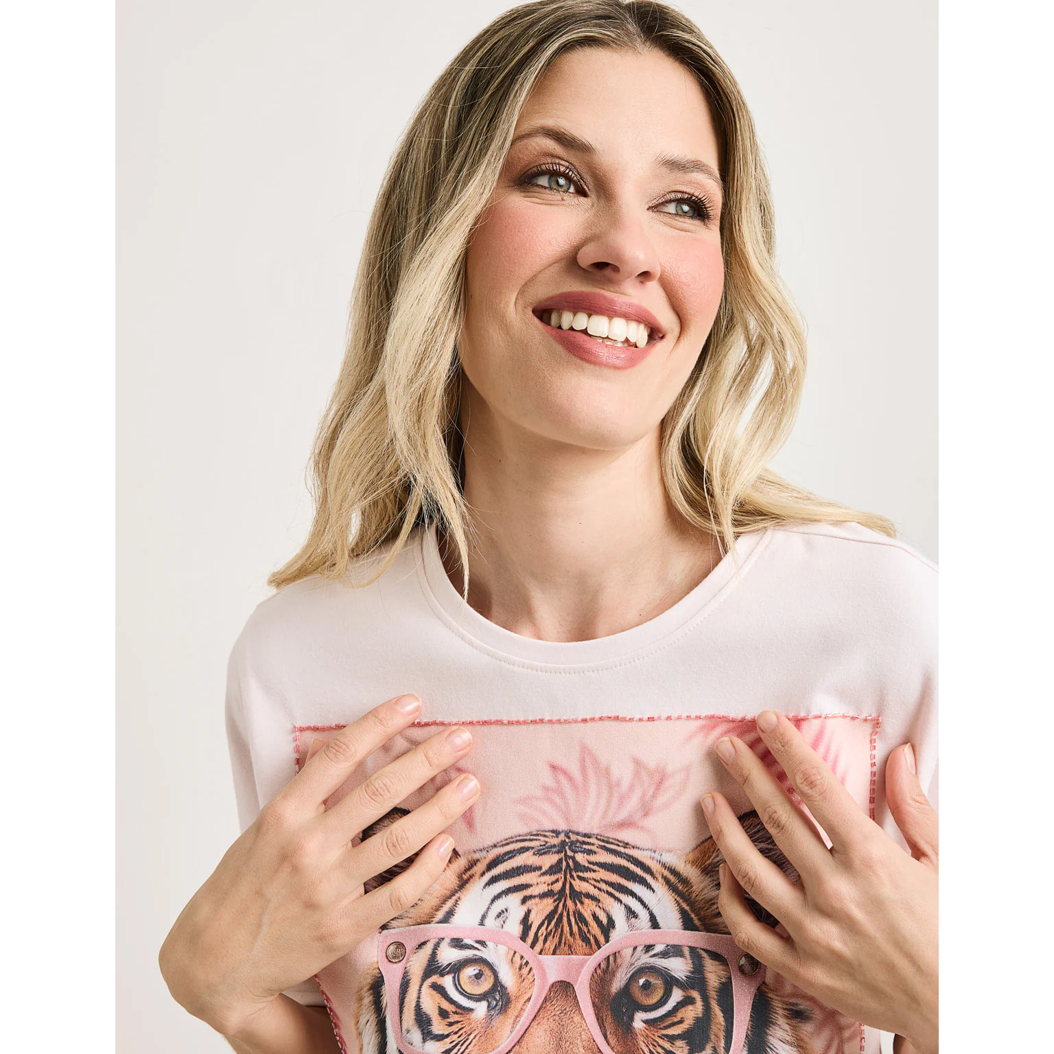 Camiseta Manga Corta Rosa Claro - Tigrali