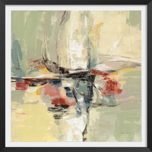 Affiche Ambiance des îles Affiche + cadre en bois - Noir