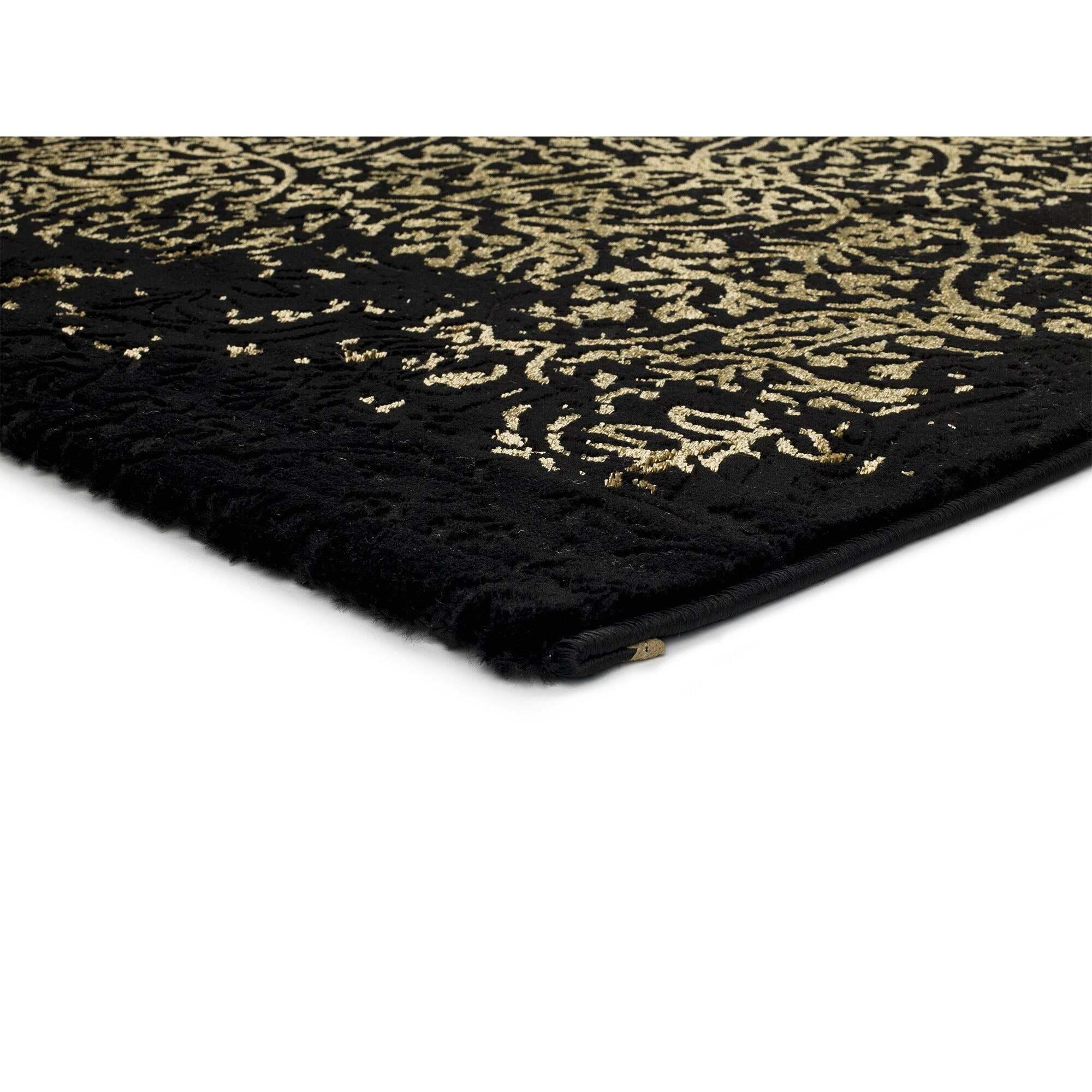 Alfombra vintage Gold Negro, varias medidas disponibles