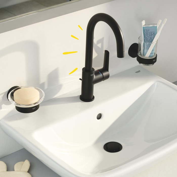 Start Mitigeur monocommande Lavabo, Taille L, noir mat