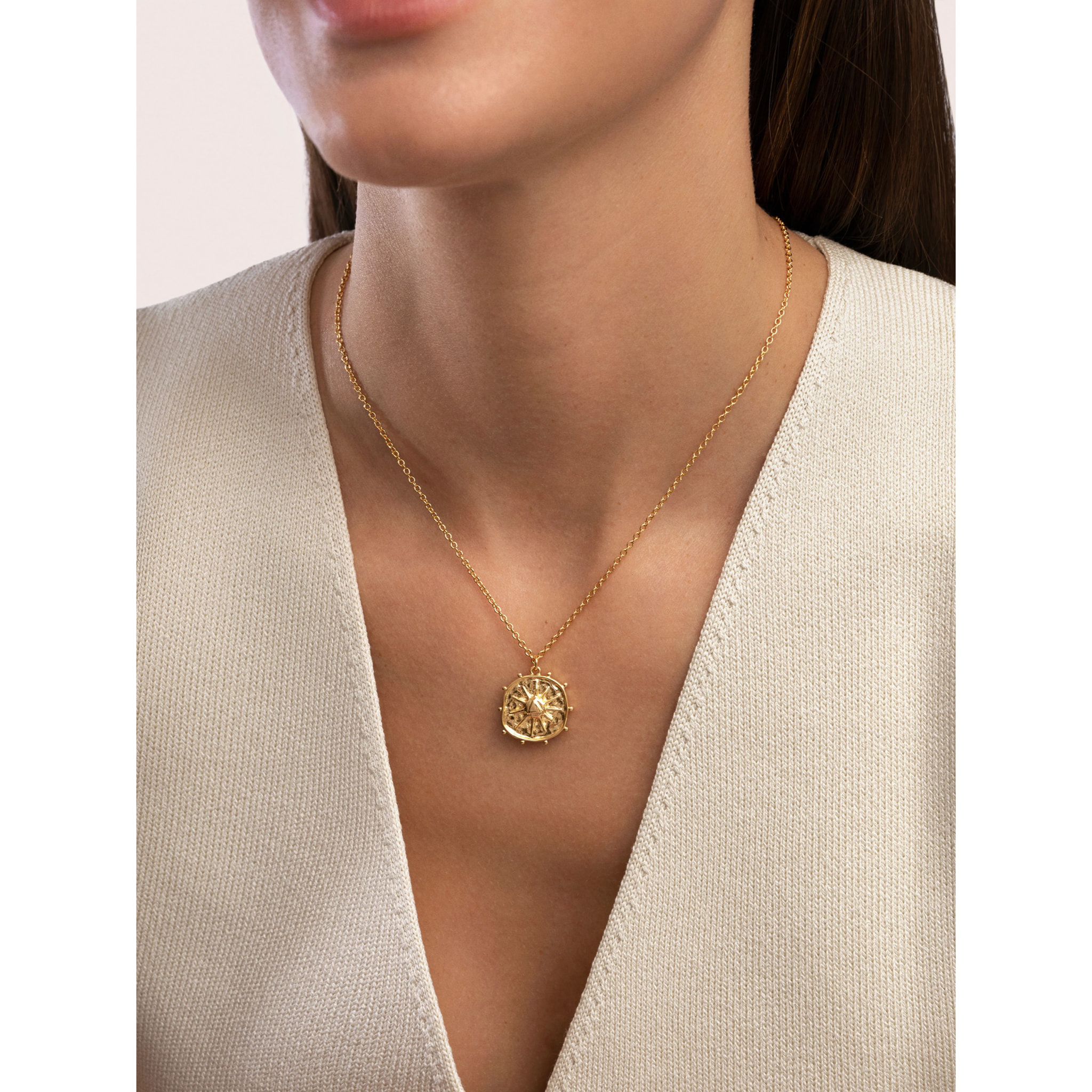 Collana Solstice Sun Placcato Oro