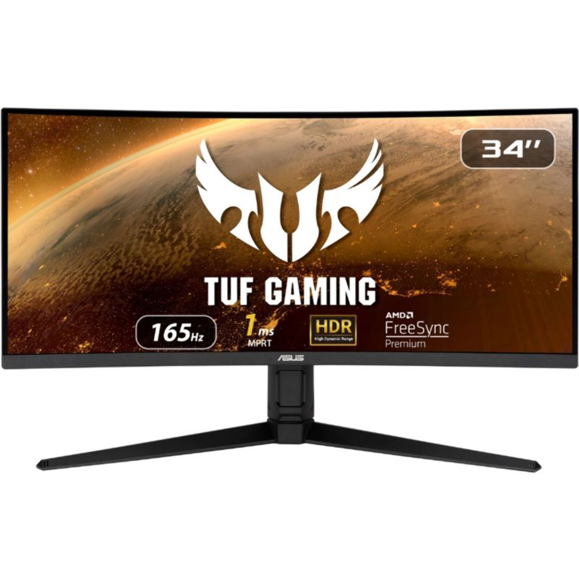 Ecran PC Gamer ASUS TUF VG34VQL1B 34" Incurvé WQHD 165Hz VA HDR 400 HDMI 2.1 AMD FreeSync