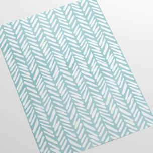 Carta da Parati Geometrica Azzurra Vintage