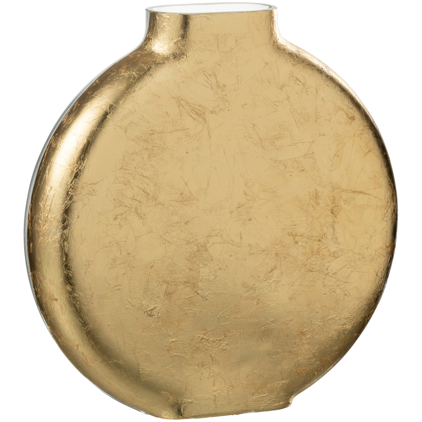 J-Line vase Miki - verre - transparent/or - small - 25.5 cm de hauteur