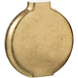 J-Line vase Miki - verre - transparent/or - small - 25.5 cm de hauteur