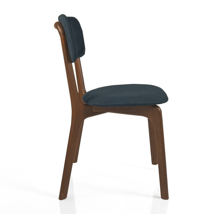 Tomasucci Ensemble de 2 chaises AGATA en bois foncé