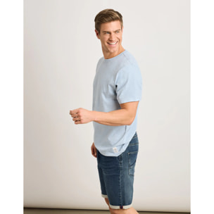 Camiseta Manga Corta Azul Celeste - Basili