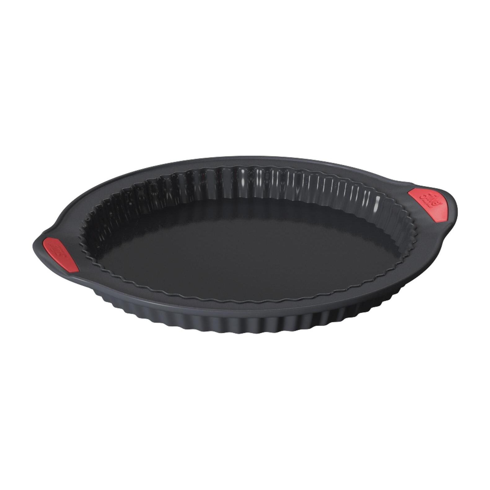 Silitop" molde de silicona para tarta 26 cm negro rojo