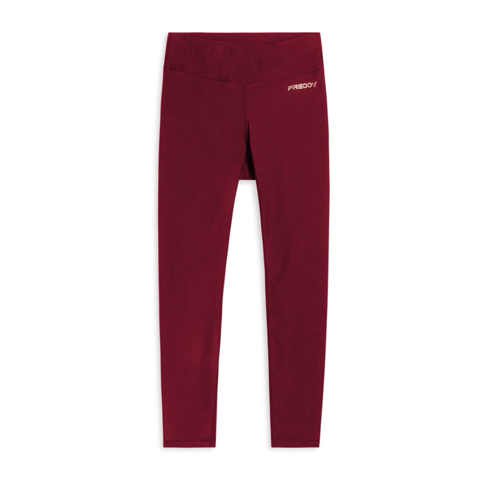 Leggings sportivi skinny 7/8 a vita alta con tasca interna