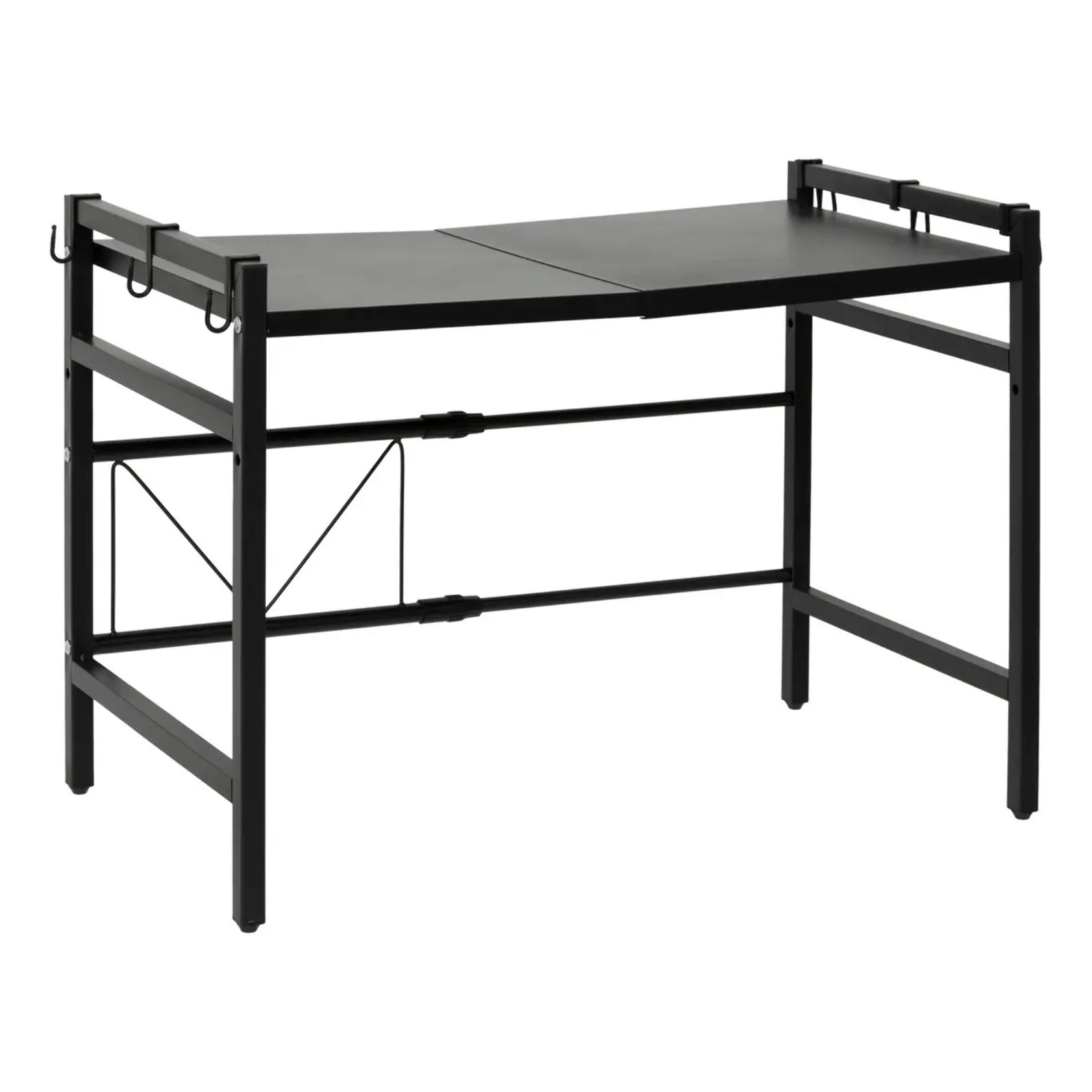 Etagère micro-onde Black edition extensible 1 étagère noir