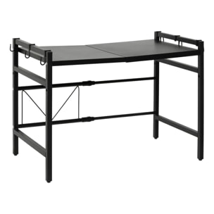 Etagère micro-onde Black edition extensible 1 étagère noir