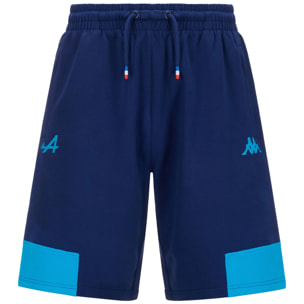 Kappa - Pantaloni Corti Uomo Blu - Supporter Adozip Alpine F1