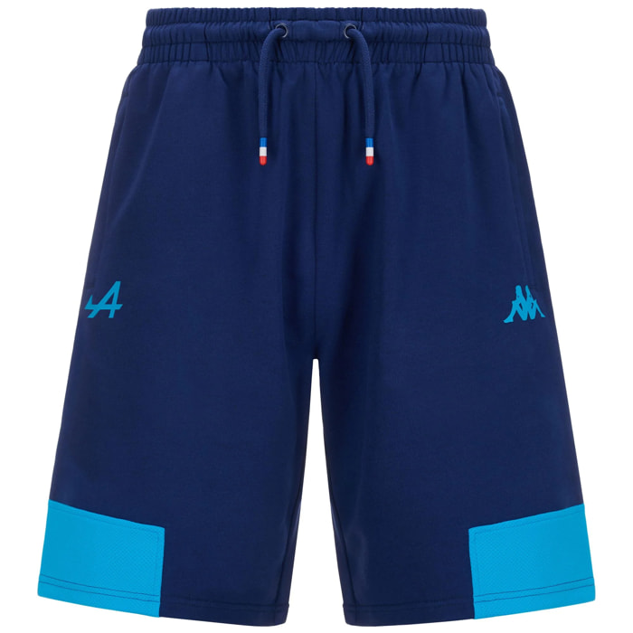 Kappa - Pantaloni Corti Uomo Blu - Supporter Adozip Alpine F1