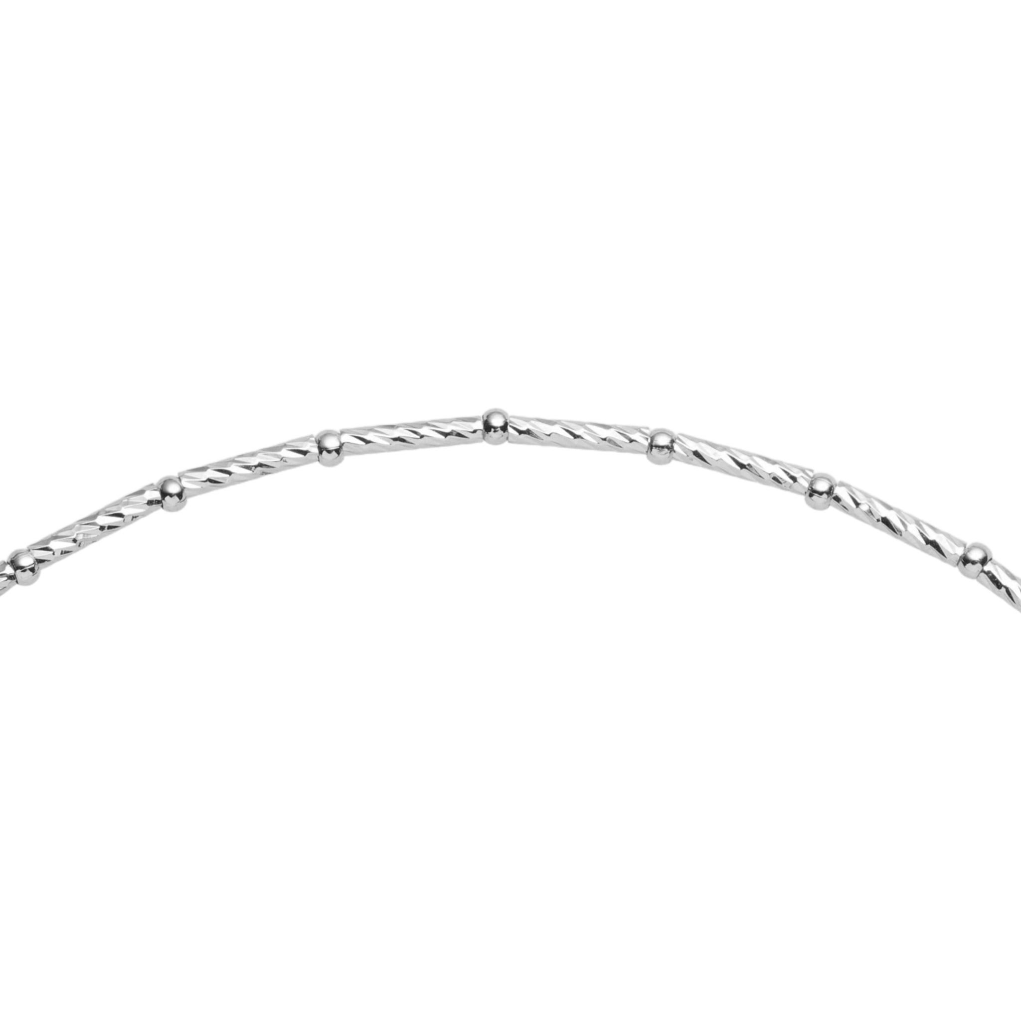 Collana U.S. Polo Assn. Choker in metallo argentato con perla bianca