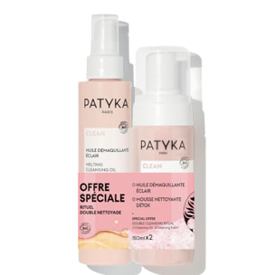 Clean - Duo Huile 150 ml + Mousse 150 ml Visage et Yeux