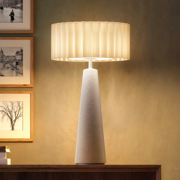 Lampe de table sans fil béton BLOK H30CM