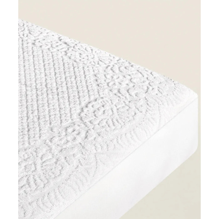 Coprimaterasso in cotone angoli elasticizzati altezza 30cm traspirante lavabile