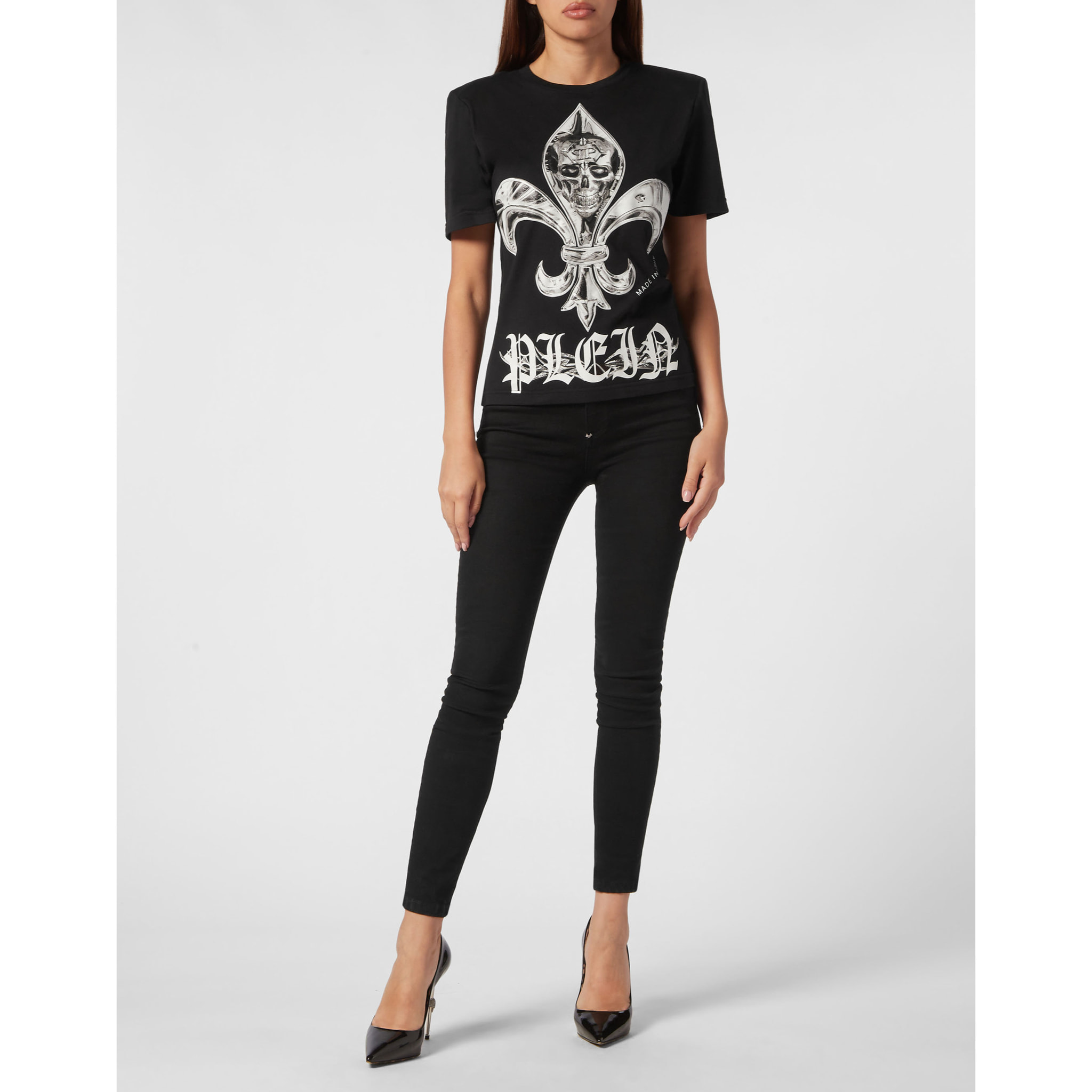 PHILIPP PLEIN T-Shirt Round Neck CHROME