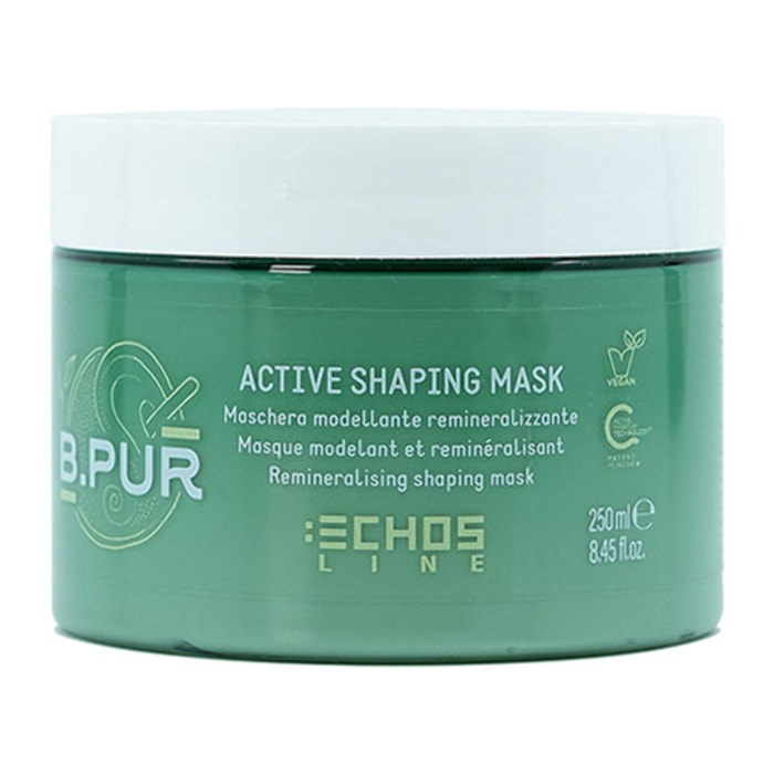 ECHOSLINE B.Pur Active Shaping Mask Vegan Maschera Modellante Remineralizzante 250ml