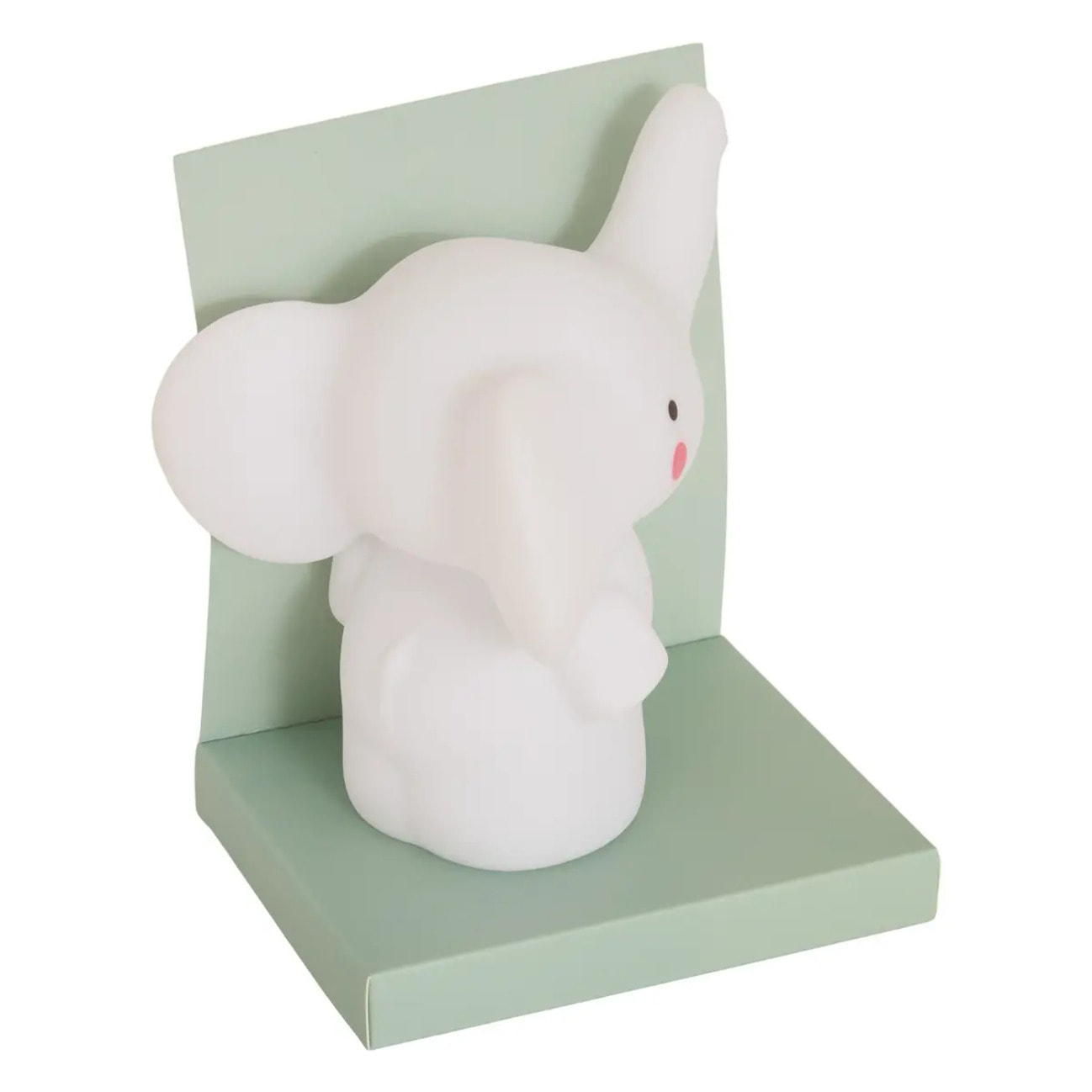 Veilleuse Elephant Enfant Softy Blanc 14.5x13x10,5 cm