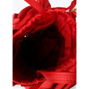 Borsa floreale satin