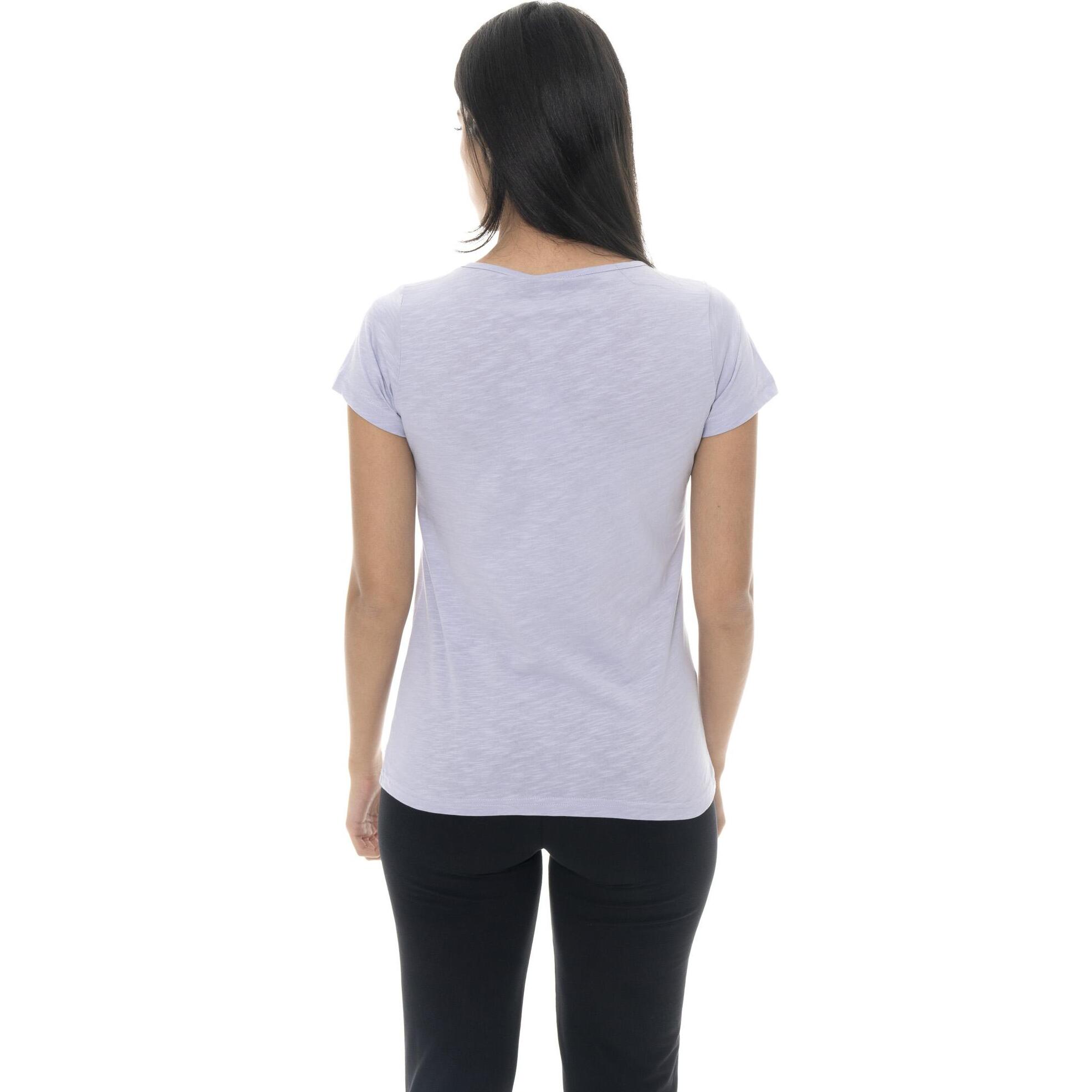 Leone Camiseta básica de mujer de manga corta