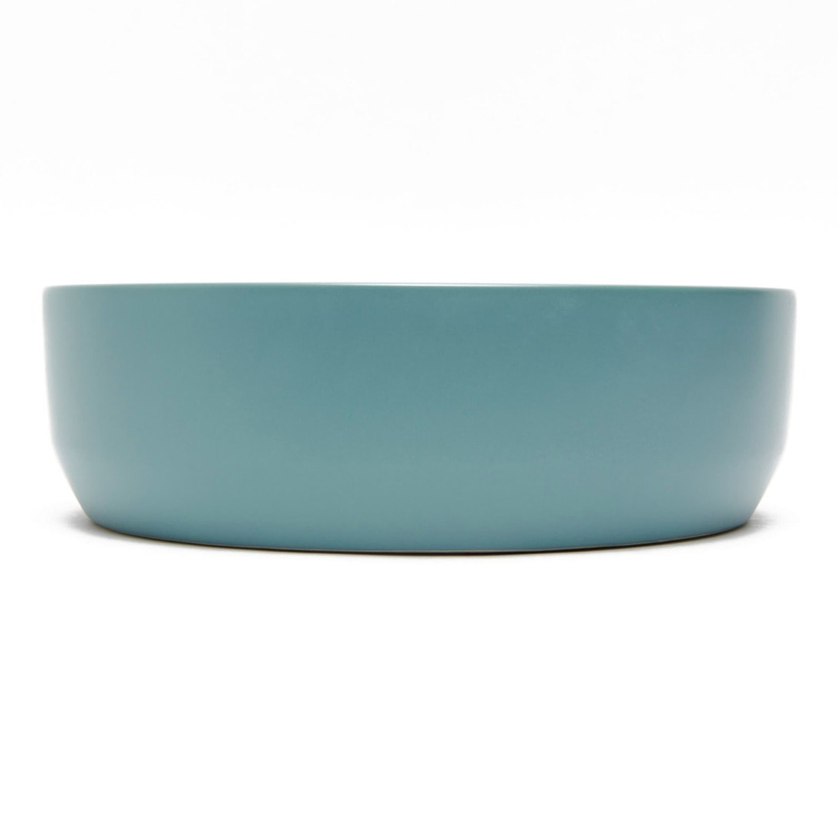 Vasque à poser ronde en céramique diamètre 39 cm - vert mat - sans trop-plein - SAT Infinitio