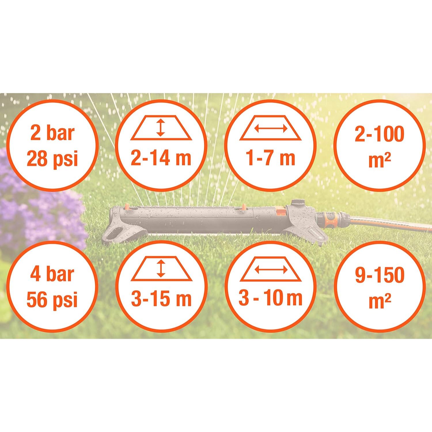 Arroseur oscillant AquaZoom S - GARDENA - 18710-20