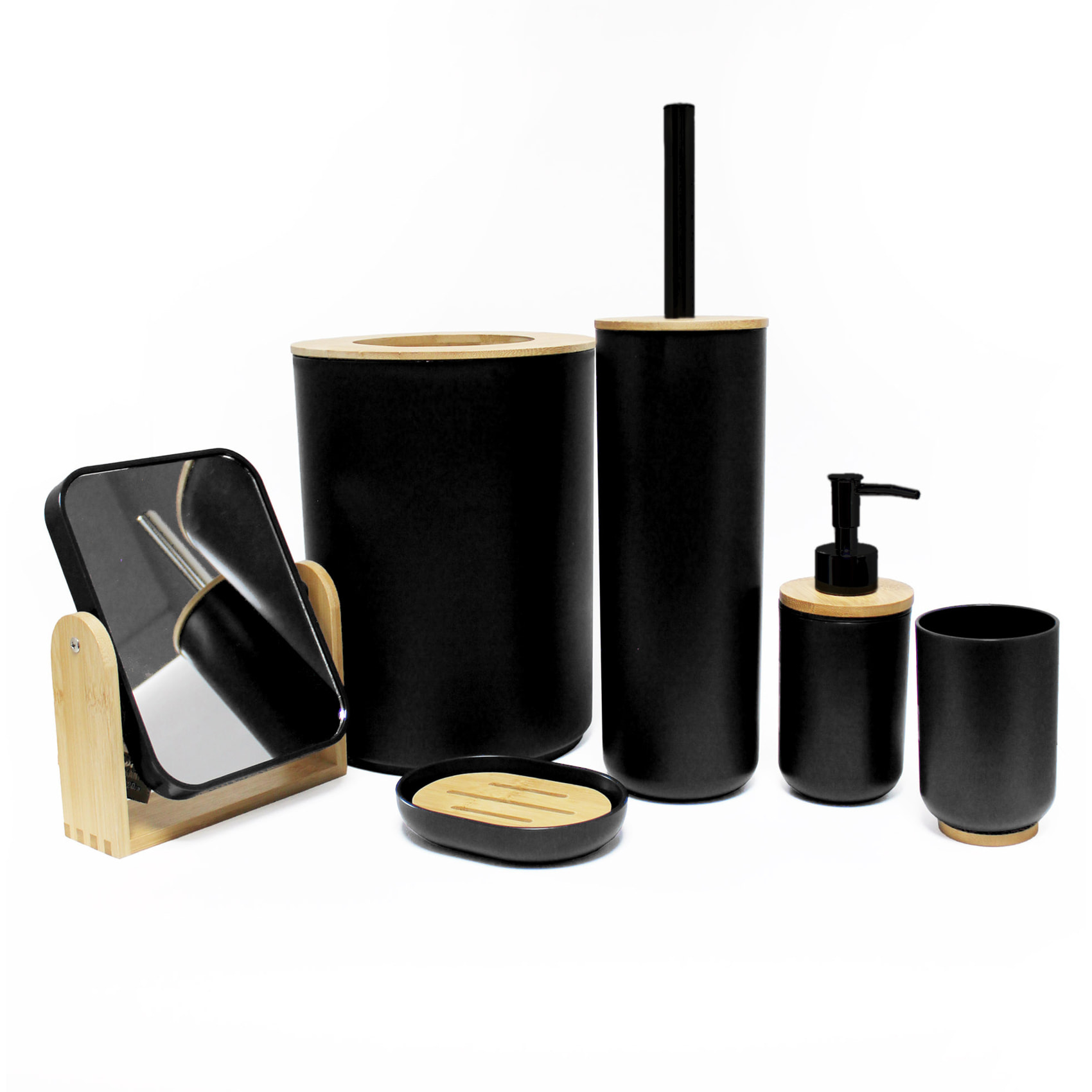 Brosse WC bambou - Noir