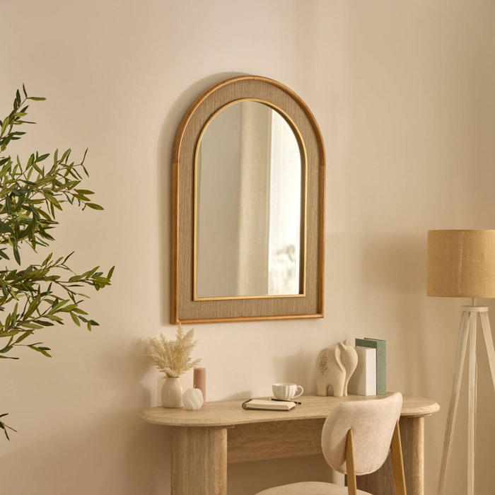 Miroir Bonnie arche 70x98cm beige