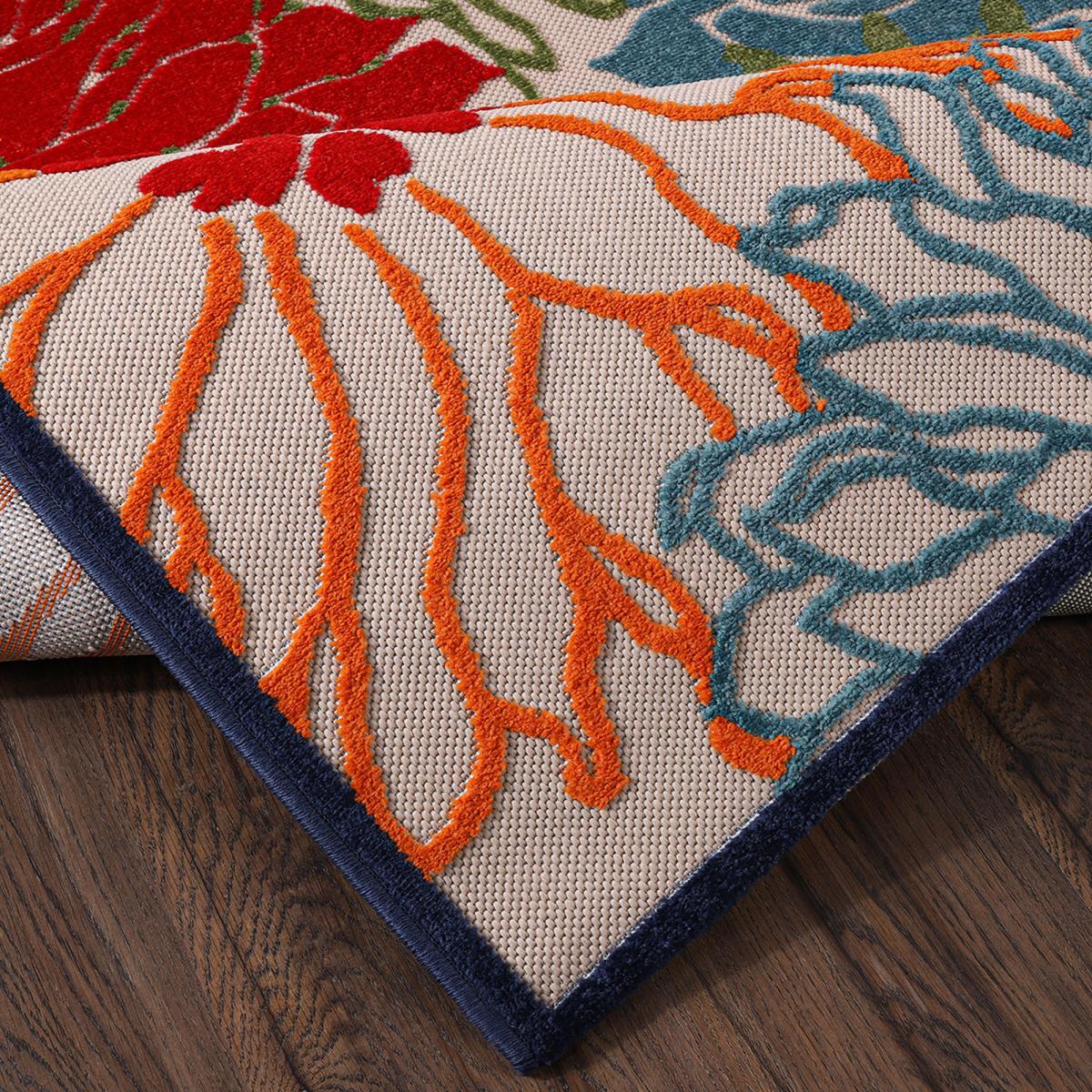 Tapis extérieur tissé kilim rectangle MEKO