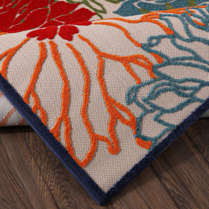 Tapis extérieur tissé kilim rectangle MEKO