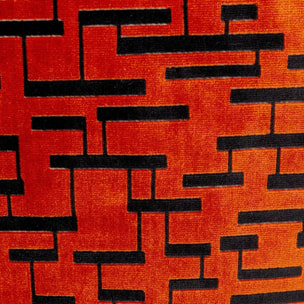Coussin Suono orange et noir Kare Design