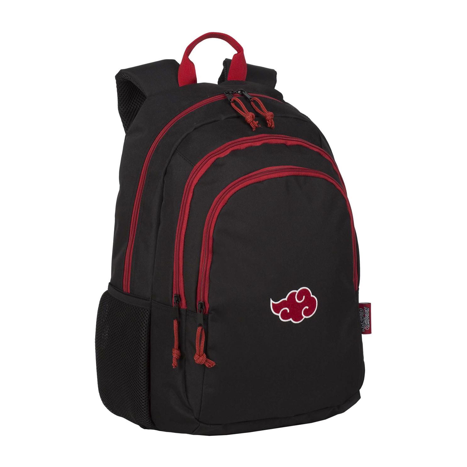 Naruto Cloud mochila primaria doble compartimento, de gran capacidad y adaptable a carro.