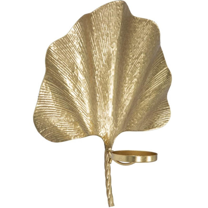 PORTACANDELE DA MURO GLAM LEAF CHARME1921 DORATO