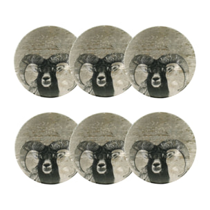 Lot de 6 coupelles en porcelaine 14cm LACHAT